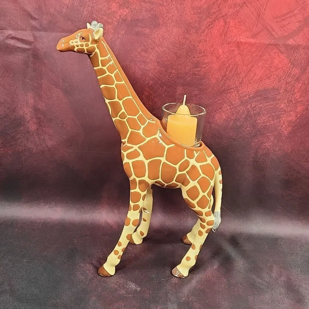 💜PartyLite Giraffe African Inspiration Tealight/Votive Candle Holder